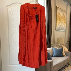MAX MARA WEEKEND Nichel Rib Pleat Midi Skirt New knit dress w tags! Size XL